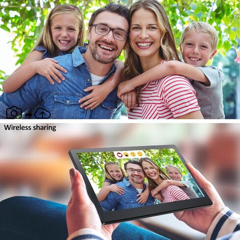إطار رقمي Frameo WiFi 15.6، MARVUE Vision 15 WiFi إطار صورة رقمي إلكتروني ذكي بشاشة تعمل باللمس إطار كبير وتخزين 16 جيجابايت، إعداد سهل لمشاركة الفيديو والصور من الهاتف in Saudi Arabia