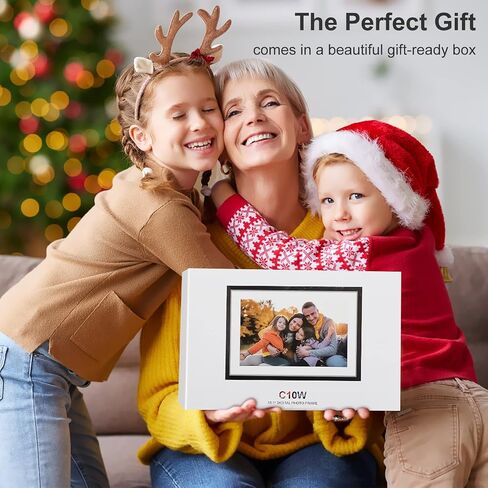 إطار رقمي Frameo WiFi 15.6، MARVUE Vision 15 WiFi إطار صورة رقمي إلكتروني ذكي بشاشة تعمل باللمس إطار كبير وتخزين 16 جيجابايت، إعداد سهل لمشاركة الفيديو والصور من الهاتف in Saudi Arabia