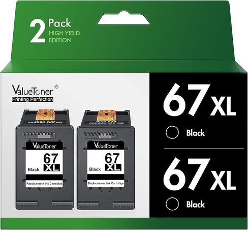 Valuetoner Remanufactured Ink Cartridges Replacement for HP 952XL Black 952 XL Ink Cartridges Combo Pack High Yield for OfficeJet Pro 8710 8720 7740 8210 8715 8740 7720 8702 Printer (2-Black) in Saudi Arabia