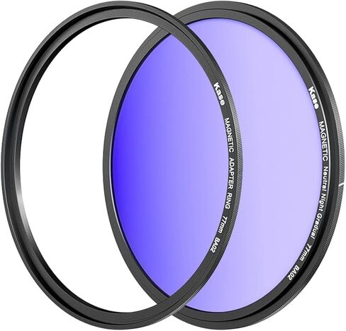 Kase 112mm Wolverine Magnetic Neutral Night Light Pollution Reduction Filter with Lens Adapter Ring for Night Sky/Star, Shockproof Tempered Optical Glass & HD Multi Coated in Saudi Arabia