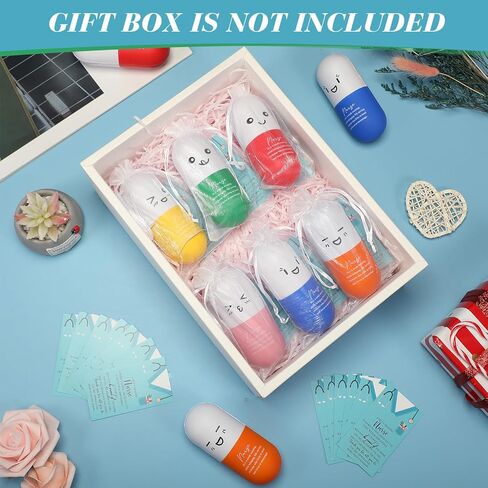 كرات الضغط من شابي - كرات الضغط المحفزة لتقدير الممرضات - كرات الضغط التحفيزية - كرات إسفنجية مع بطاقة شكر للممرضات - ألعاب إدارة الغضب هدية عيد الميلاد الطبية (12 مجموعة، قلب) in Kuwait