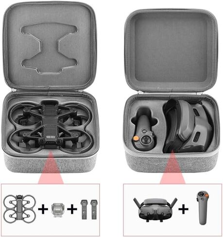 حقيبة حمل صلبة لطائرة DJI Avata 2 بدون طيار، حقيبة حمل محمولة للسفر لـ DJI Avata 2/Goggles 3/RC Motion 3/DJI FPV Controller (لنظارات Goggles 3/RC Motion 3/AVATA 2) in Kuwait
