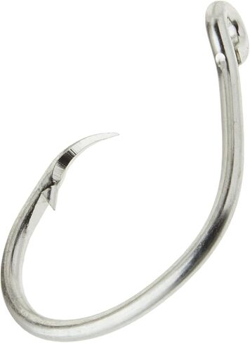 Mustad Classic 2 Extra Strong in Line Point Duratin Circle Fishing Hook | Strong for Heavy Tuna | Fewer Deep Hooks For Catch and Release, [Size 20/0,Pack 5] in Saudi Arabia