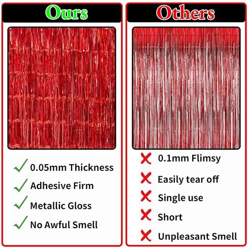 4 Pack 3.2x8.2ft Orange Tinsel Curtain Party Backdrop - Choonshow Foil Fringe Curtain Orange Party Decor Streamers for Birthday Baby Shower Bachelorette Euphoria Theme Party Decorations in Saudi Arabia