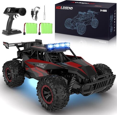 kolegend سيارة التحكم عن بعد 50 + دقيقة RC سيارات لعب 1:12 مقياس الوحش الشاحنات 20KM / H شاحنة الوحش التحكم عن بعد مع المصباح LED وهدايا بطارية قابلة للشحن للأولاد 8-12، أخضر in Saudi Arabia