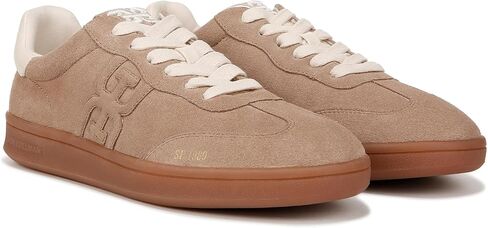 Sam Edelman Women's Tenny Sneaker, Taupe Suede, 10 in Saudi Arabia