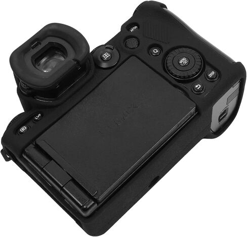 Protective Case for Panasonic LUMIX S5II/S5IIX,【Case*1 Screen Protector*2 Hot Shoe Cover*1】 LUMIX DC-S5II Camera Cover Full Body Case for DC-S5IIX Lightweight Shockproof-Black in Saudi Arabia
