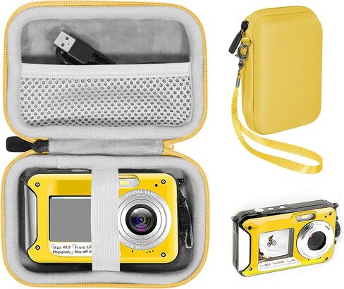 CaseSack Case for Waterproof Camera YISENCE, Yifecial, Kaisoon Tech, Heegomn, Vmotal, S & P Safe and Perfect, Underwater Camera, Kid Underwater Camera/Video Camera in Saudi Arabia