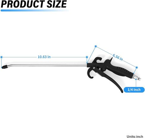 TAILONZ PNEUMATIC 1/4 "NPT Yellow Longer Dust Blowing Gun Air Blow Gun Air Pump Spray Gun Dust Blowing Gun Removal Dust Blowing Air Compressor Blowing Tool Accessory For Air Compressor Accessories in Kuwait