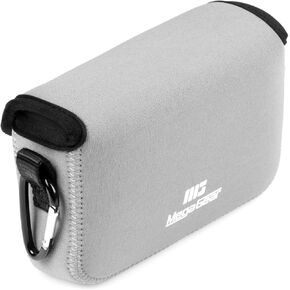 MegaGear Neoprene Camera Case for Fujifilm X100VI - Stylish and Protective Digital Photography Bag - Gray