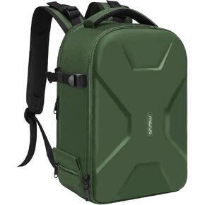 MOSISO Camera Backpack, DSLR/SLR/Mirrorless Photography Camera Bag Full Open Waterproof Hardshell Case with Insert&Tripod Holder&Laptop Compartment Compatible with Canon/Nikon/Sony, Lavender Gray