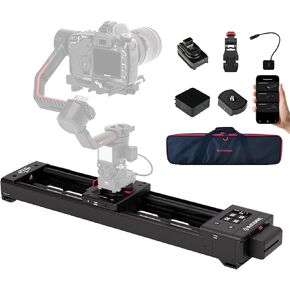 IFOOTAGE Motorized Camera Slider 26"/66CM, New Shark Nano with 360-Degree Rotary Axis,Compatible with DJI stabilizers Five-axis coordinated shooting