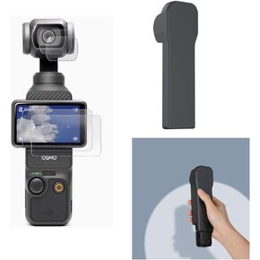 Accessories 2 Sets Glass Screen Protector for DJI Osmo Pocket 3 Film for Lens Case Cover 003D (Kit1 for Osmo Pocket3)