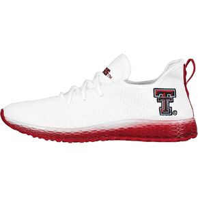 FOCO Texas Longhorns NCAA Mens Gradient Midsole White Sneakers