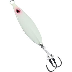 LITTMA Slow Pitch Jigs LITTMA Butterfly Vertical Speed Lure Flat Fall Saltwater Fishing Lures Sinking Lead Metal Flat Jigs Jigging Baits Glow Artificial Lure Jig