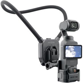 Neck Mount Compatible with DJI Osmo Pocket 3, Solid Aluminum Ring Cycling Fishing First Person Perspective Shooting vlog.