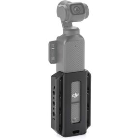 Tilta Accessory Mounting Expander for DJI Osmo Pocket 3 - Black | Slot for a Wrist Strap | Stays Secure Within The Cage | Protection | 1/4""-20 Screw | TA-T65-AME-B