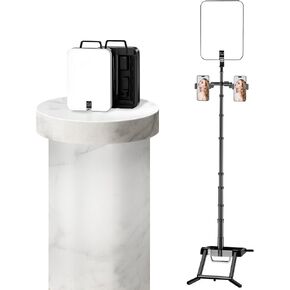 14-inch Selfie LED Video Photography Lighting Kit, with Mobile Phone Holder for iPhone/Android, Can Be Used for Video Recording/Outdoor Live Broadcast/Cooking Light Stand/Makeup/Camping Lighting