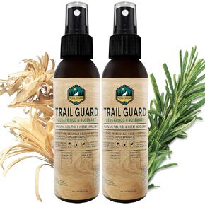 Trail Guard Natural Extra Stregth Insect, Flea and Tick Spray for Dogs, Cats, People & Home - 16oz Plant-Based Insect & Tick Repellent for Dogs - Kid Safe - DEET Free - Flea and Tick Prevention