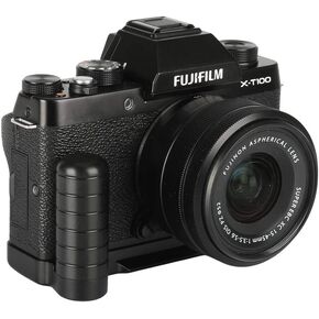 XT100-B Hand Grip Quick Release Plate L Bracket QR Plate Compatible with Fujifilm XT100 Camera -Aluminium Black