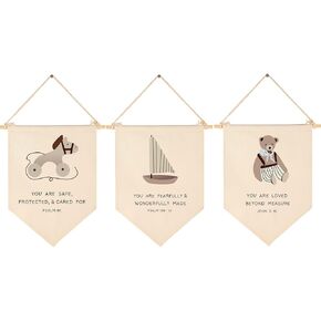 You Are My Sunshine-Sun Rainbow-Baby Flag Gift Shower-Flag Decor Gifts for Baby Boys Girls Kids-Canvas Hanging Banner Wall Sign Gifts For Nursery Baby Room Playroom Bedroom Front Door-Set of 3