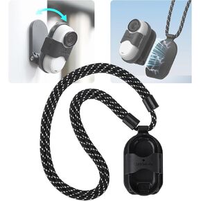 CAPART Magnetic Chest Mount with Neck Lanyard for Insta360 GO 3 Camera, Quick Release Neck Mount Holder for POV/Vlog Selfie Video Recording