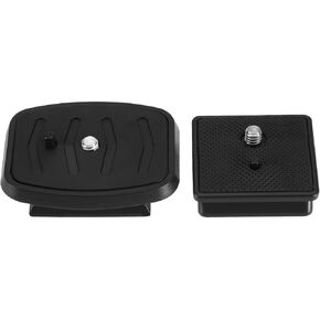 The Lord of the Tools 2PCS 41mm & 43mm Tripod Quick Release Plate Camera Mounting Adapter Tripod Head Screw Adapter Mount Camera Fixing Support Black
