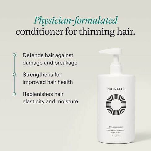Nutrafol Conditioner, Physician-formulated for Thinning Hair, Moisturizing, Strengthening and Color Safe, Lightweight Protection - 8.1 Fl Oz Bottle in Kuwait