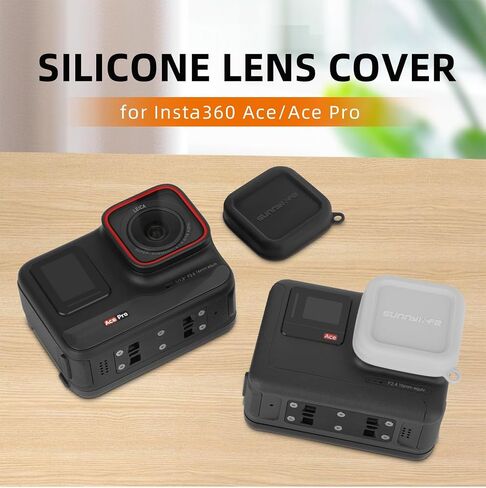 BTG Silicone Lens Cover for Insta360 Ace/Ace Pro Accessories Lens Cap Protector (Grey) in Saudi Arabia