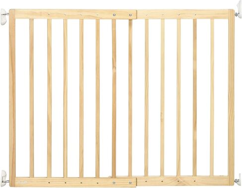 بوابة PawHut للحيوانات الأليفة بعرض 24 بوصة - 40 بوصة، بوابة خشبية للكلاب للسلالم والممرات والمداخل للكلاب الصغيرة والمتوسطة in Kuwait