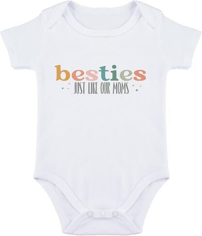 Besties Just Like Our Moms Baby Bodysuit Best Friend Baby Bodysuit Mom Besties Baby Romper Baby Clothes in Kuwait