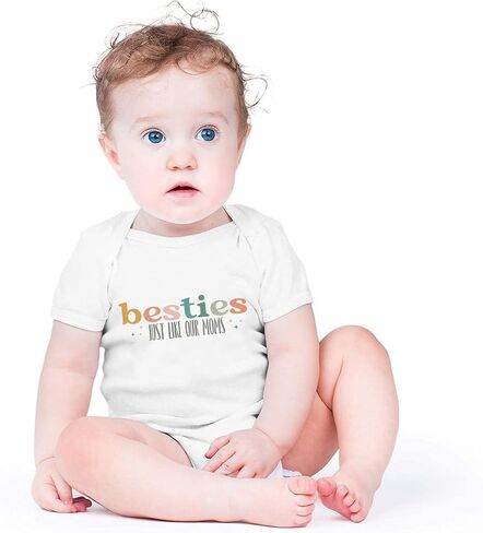 Besties Just Like Our Moms Baby Bodysuit Best Friend Baby Bodysuit Mom Besties Baby Romper Baby Clothes in Kuwait