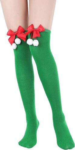 Zando Striped Thigh High Socks for Women Striped Knee High Socks Cosplay Stockings Thigh Highs over the Knee Socks in Saudi Arabia