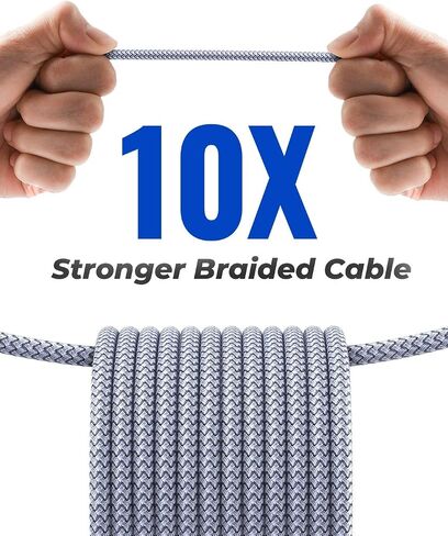 AINOPE 2 Pack USB Extensions Cable High Speed USB 3.0 Extension Cord Type A Male to Female Sturdy Braided Material Fast Data Transfer Compatible with USB Keyboard,Mouse,Flash Drive,Grey,1.5FT+1.5FT in Saudi Arabia
