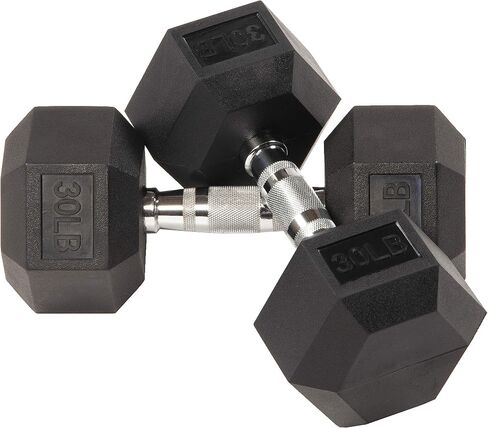 Rubber Encased Hex Dumbbell in Pairs in Saudi Arabia