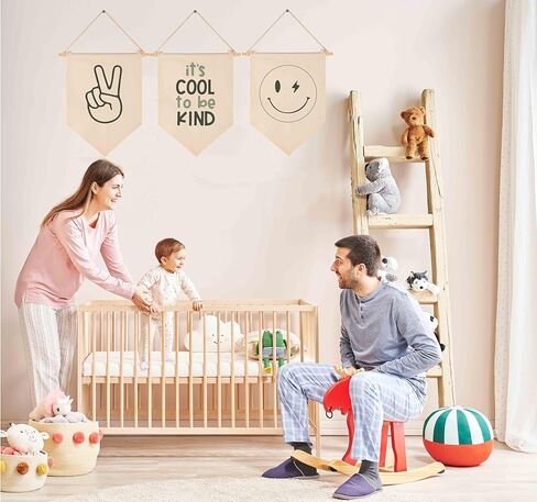 You Are My Sunshine-Sun Rainbow-Baby Flag Gift Shower-Flag Decor Gifts for Baby Boys Girls Kids-Canvas Hanging Banner Wall Sign Gifts For Nursery Baby Room Playroom Bedroom Front Door-Set of 3 in Kuwait