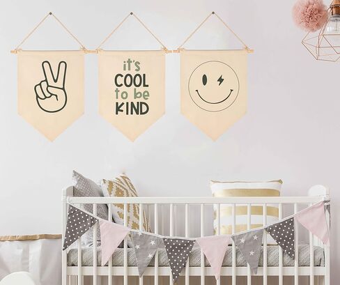 You Are My Sunshine-Sun Rainbow-Baby Flag Gift Shower-Flag Decor Gifts for Baby Boys Girls Kids-Canvas Hanging Banner Wall Sign Gifts For Nursery Baby Room Playroom Bedroom Front Door-Set of 3 in Kuwait