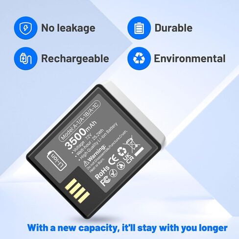 3500mAh Battery for Arlo Pro Replacement Battery Compatible with Arlo Pro Arlo Pro 2 Camera VM4030 VM4030P VMA4400 VMC4030 VMS3230 1-Pack Li-ion Rechargeable Batteries in Kuwait