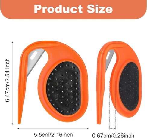 Qianyu 2 Pcs Pet Knot Opener Cat Knotting Cutter Comb Dog Grooming Mat Split Pet Hair Shedding Tool Supplies with Anti-Slip Grip Gadgets for Removing Mats Salon Home Pet Hair Caring in Saudi Arabia