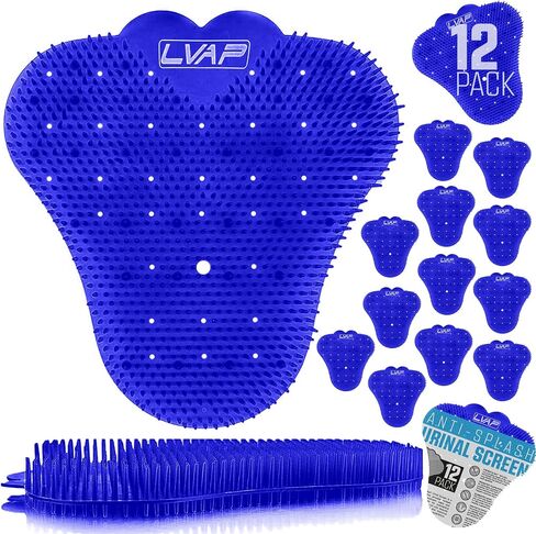 LVAP Urinal Screen Deodorizer (12-Pack) - Anti-Splash Urinal Cakes, Toilet Deodorizer, Urinal Screens for Commercial Restrooms, 5,000 Flushes, Orange Scent in Saudi Arabia