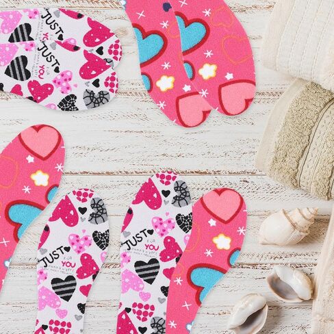 4 Pairs Shoe Insoles for Kids Fun Design Shoe Inserts Replacement Breathable Soft Comfortable Children Shoe Soles Cut to Fit Any Sizes for Everyday Use Smell Fresh in Saudi Arabia