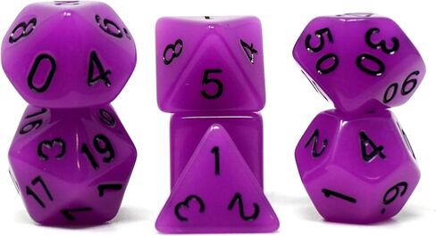 Mimic Dice - 7-Piece Acrylic RPG Dice Set Including a Mimic Tuckbox - Quality, Custom, Magnetic, and Drooling! A Dice Kit for D&D, MTG, and Collectors Alike - Touch If You Dare! Powered by Arcknight in Saudi Arabia