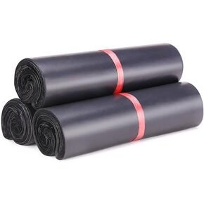 Poly Mailers 7.8x13.8 Inch Black Shipping Bags Thick Mailing Envelopes Self Sealing Adhesive Waterproof and Tear-resistant Postal Mailing Bags, for clothing, books, black 100pcs