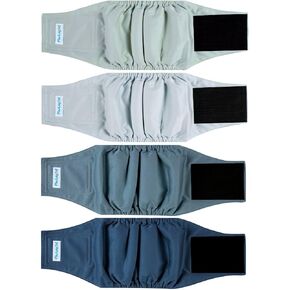 Paw Legend Washable Dogs Diapers Male Dog Belly Bands for Male Dogs Diapers Reusable Puppy & Doggie Diapers Male (4 Pack, Small)