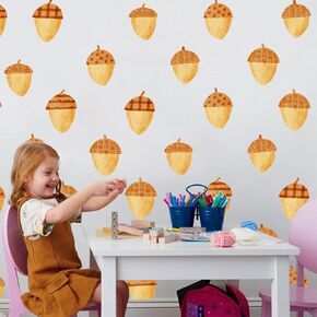 Fall Mushroom Wall Decor for Kids Bedroom, Small Mushroom Wall Decals Peel and Stick, Vinyl Mushroom Wall Stickers for Girls Baby Toddler Room Nursery Wall Décor