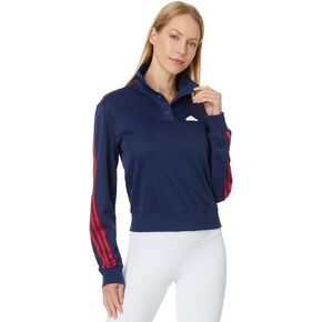 adidas Women's Iconic Wrapping 3-Stripes Snap Track Jacket