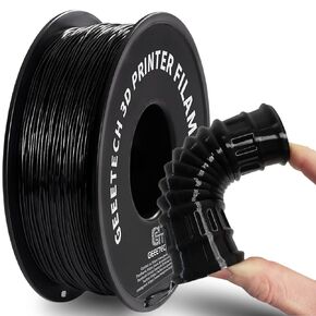 Geeetech Silk PLA Filament 1.75mm Silk Dual Color Filament,Coextrusion Dichromatic Metal-Like Shiny Consumable 1kg (2.2lbs) 1 Spool,Dimensional Accuracy +/- 0.03 mm, Black Red