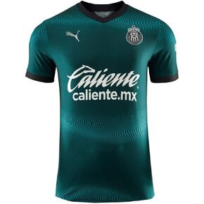 PUMA Chivas Men's Authentic Alternative Jersey (US, Alpha, Medium, Regular, Regular, Polyester) Emerald Green