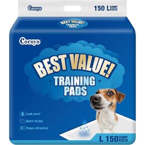 COCOYO Dog Training Pads Large Size丨Eliminating Urine Odor Puppy Pads 丨 Premium Dog Pee Pads Value Pack (30 Count, L 26x30 inch)