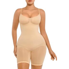 FeelinGirl Tummy Control Shapewear Bodysuit Seamless Sculpting Butt Lifter Body Shaper for Women